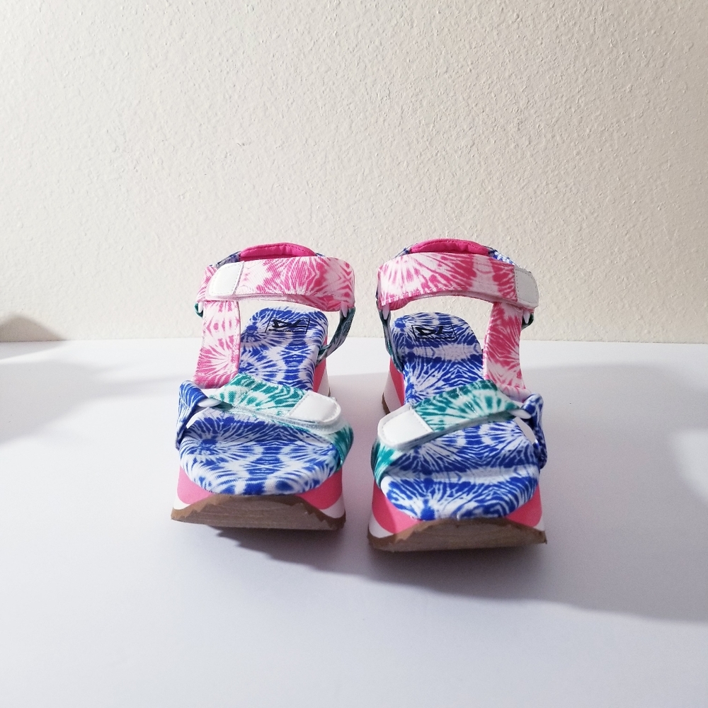 Dirty Laundry  tie dye wedge sandal - Picture 5 of 9